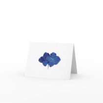 Blue hydrangea note card