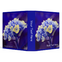 Blue Hydrangea Personalized Notebook Binder by SmilinEyesTreasures Blue Hydrangea Personalized Notebook Binder
