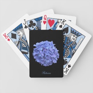 Blue Hydrangea Playing Cards