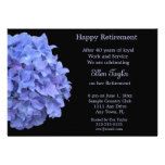 Blue Hydrangea Retirement Party Invitation