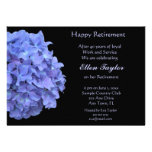 Blue Hydrangea Retirement Party Invitation
