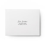 Blue Hydrangea RSVP Response Card Envelope