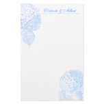 Blue Hydrangea Stationery Design