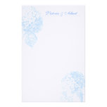 Blue Hydrangea Stationery Design