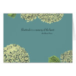Blue Hydrangea Thank You Card cards