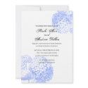 Blue Hydrangea Wedding Invitation invitation