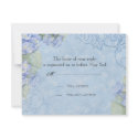 Blue Hydrangea - Wedding Response Card invitations