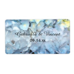 Blue Hydrangea Wedding Stickers