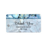 Blue Hydrangea Wedding Thank You Label