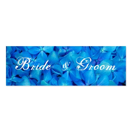 Blue Hydrangea Wedding Thank You tag Card Business Card (front side)
