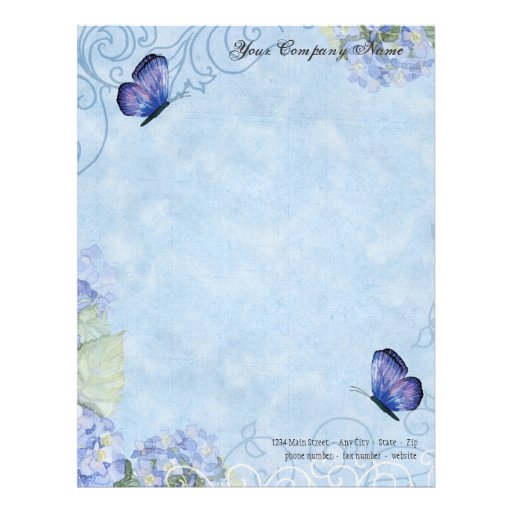 Flower Letterhead - Custom Flower Letterhead Templates | Zazzle