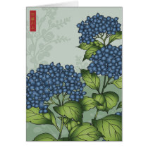 Blue Hydrangeas cards