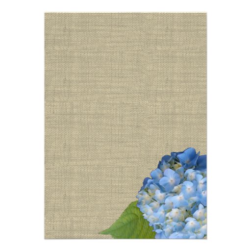 Blue Hydrangeas Rehearsal Dinner 5x7 Personalized Announcements