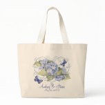 Blue Hydrangeas Wedding Bride Get Away Bag