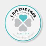 Blue I am the Face magnet