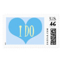 BLUE I DO WEDDING POSTAGE STAMP