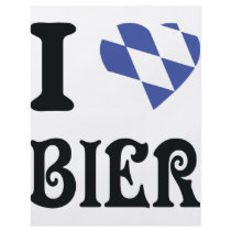 blue I love Bier icon flyers