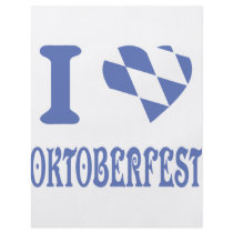blue I love oktoberfest icon flyers