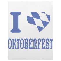 blue I love oktoberfest icon letterhead