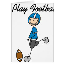 Blue I Play Football cards