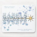 Blue Ice and Stars Mousepad