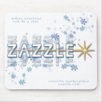 Blue Ice and Stars Mousepad