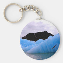 Blue ice berg key chain