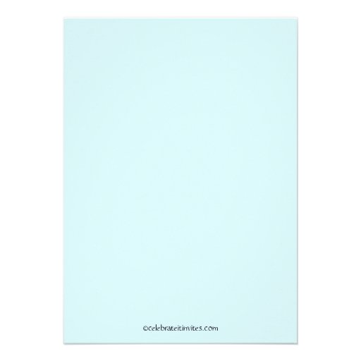 Blue Ice Cream Cone Birthday Invitation