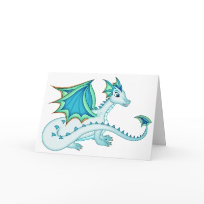 Blue Ice Dragon Card