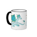 Blue Ice Dragon Mug