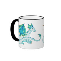 Blue Ice Dragon Mug