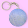 Blue ice keychain