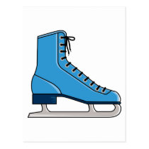 Blue Ice Skate postcards