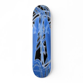 Blue Ice skateboard