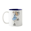 Blue Ice Skating Girl Mug