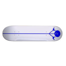 blue ika board custom skate board