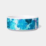 Blue Impatiens pet bowls