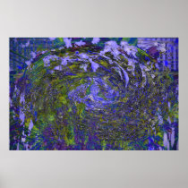 Blue Implosion. posters