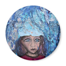 "Blue in the Rain" magnets