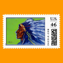 Blue Indian   postage