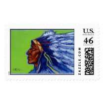 Blue Indian postage by toekneestanger Blue Indian postage