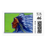Blue Indian   Stamps