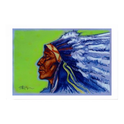 Blue Indian Print by toekneestanger