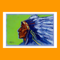 Blue Indian posters