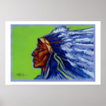 Blue Indian Print
