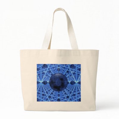 Blue Infinity Canvas Bag by jasonmit