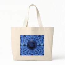 Blue Infinity Canvas Bag