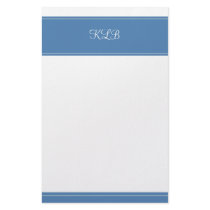 Blue Initial stationery by princessklb07 Blue Initial stationery