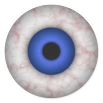 Blue Iris Eyeball Sticker