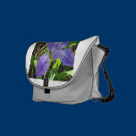 Blue Iris in garden on Messenger Bag messenger bags
